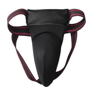 Imagem de FytStycale Protetor de virilha para boxe, protetor de virilha leve, jockstrap para exercícios de luta de mma, artes de luta, kung fu, Preto 72 a 104 Cm