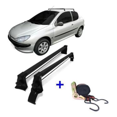 Imagem de Rack de Teto Peugeot 206 207 4 Portas 1999 até 2015 + Cinta Carga - Vh