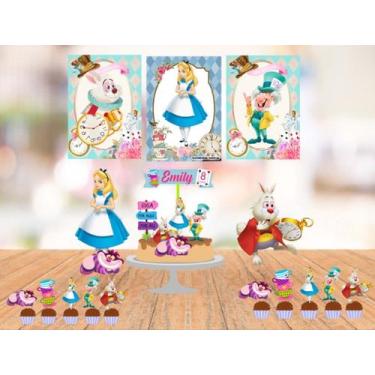 Imagem de Kit só um bolinho Alice nos Pais das Maravilhas (papel fotográfico) - 
