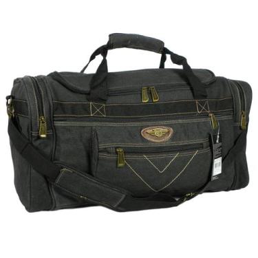 Imagem de Bolsa de Viagem Lona Reforçada 60L KVNJA7011-23 - Keuven, Preto