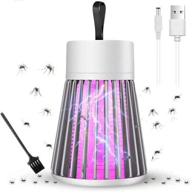 Imagem de Abajur Mata Mosquito Choque Elétrico Recarregável Usb - DESERT ECOM