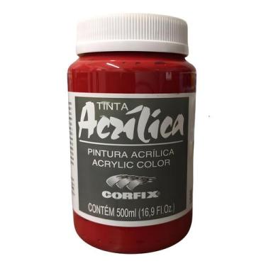 Imagem de Tinta Acrílica Corfix Para Telas 500ml G1 Escolha a Cor , VERMELHO CáD