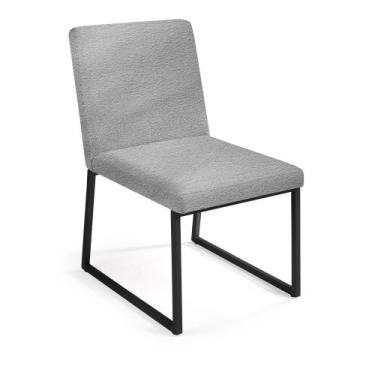 Imagem de Cadeira Tulipa em Aço Carbono Preto - Drop mobiliário