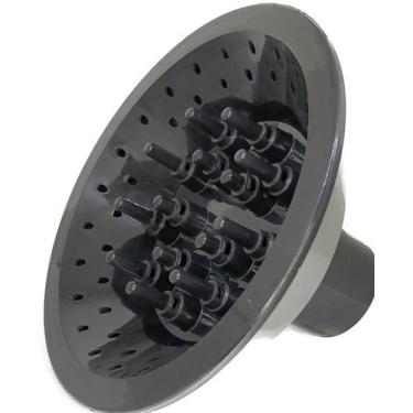Imagem de Difusor De Ar Universal Para Secador De Cabelo Cachos - Dompel, Preto