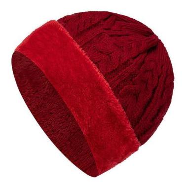 Imagem de Gorro Unissex De Lã Elegante Com Pele Forrada - ElaShopp