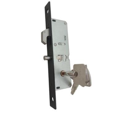 Imagem de Fechadura Porta Correr Bico Papagaio Udinese 816A Tetra Preto