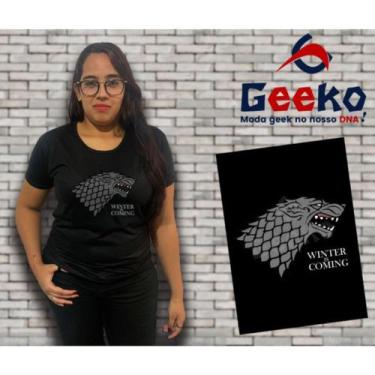 Imagem de Baby Look Game of Thrones - Winter is Coming - House Stark - Geeko, Pr
