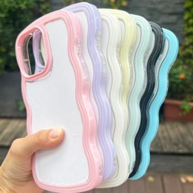 Imagem de JUSTRY 5 peças de sublimação blanks capa de telefone capa de telefone imprimível projetada para iPhone 11, borracha macia + inserção de alumínio, impressão personalizada, capa protetora antiderrapante