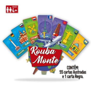 Imagem de Jogo Rouba Monte Brinquedo Pedagogico Cartas Infantil - Pais E Filhos
