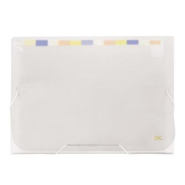 Imagem de Pasta Sanfonada Organizadora A4 Colorida 12 Divisórias DAC, Transparen