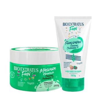 Imagem de Kit 1 máscara 1 finalizador fun crespos e cacheados 250ml - BIOEXTRATU