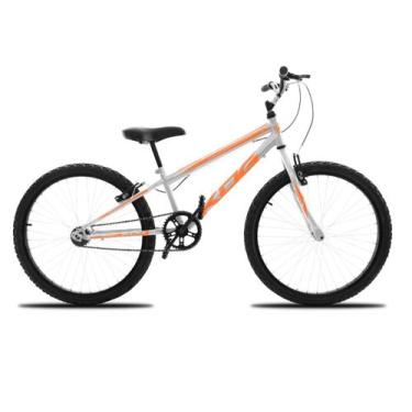 Imagem de Bicicleta Infantil Masculina Aro 24 KOG Alumínio Rabaixada, Prata, Lar