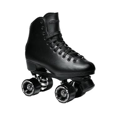 Imagem de Sure-Grip Malibu Patins Unissex | Cabedal de couro vegano elegante e durável | Equipado com caminhões de alumínio resistente e rolamentos ABEC 3 - Rodas com classificação de dureza 88a, feitas nos EUA