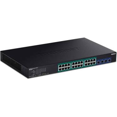 Imagem de Switch Trendnet Tpe-30284 - 24 Portas Poe + 4 10g Sfp 370w