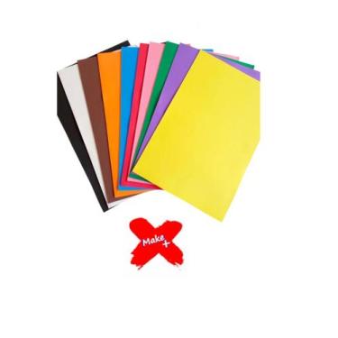 Imagem de Placa De Eva Cores Lisas 40x48 - Pacote C/ 10 Placas - Make+,  ROSA LI