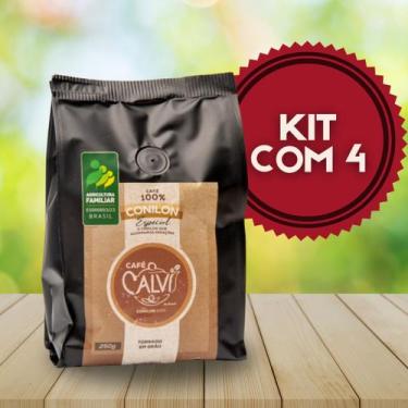 Imagem de KIT 4 Café Calvi Torrado em Grão 500g - Cafe calvi