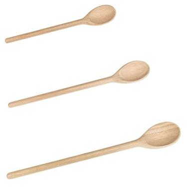 Imagem de Kit 3 Colheres de madeira 25/26/27 Cm - Edal