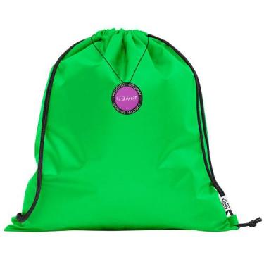 Imagem de Mochila tipo Saco Gym Sack em rPet 37x41cm Elche TopGet, Verde