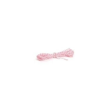Imagem de Fio Decorativo Torcido 5 mts Rosa Claro e Branco Cromus Rizzo Confeita