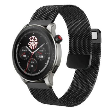 Imagem de Pulseira Milanese Dupla Compatível com Amazfit GTR4 GTR 4 A2166 / GTR3