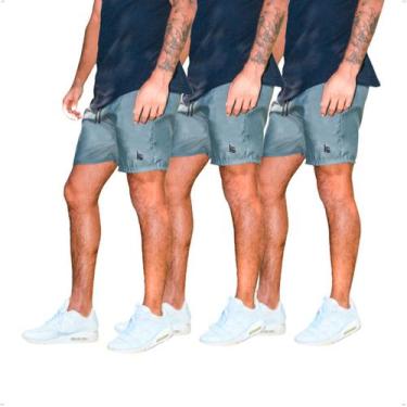 Imagem de Kit 3 Short Tactel Masculino Bermuda Praia Academia Futebol Treino  - 