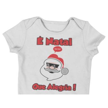 Imagem de Body Bebê Infantil É Natal Que Alegria Branca - Del France, P