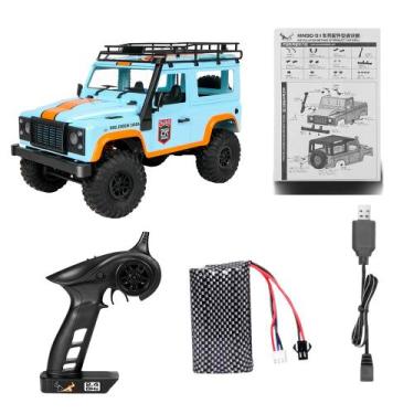 Imagem de Automodelo WlToys 1/12 RC Land Rover Defender 1990 MN-99S, Azul