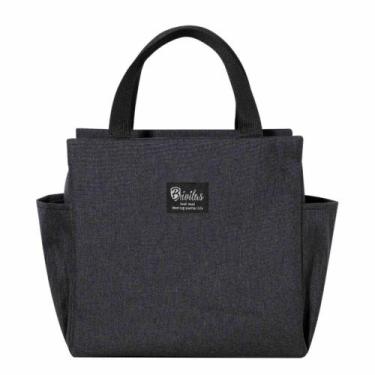 Imagem de Bolsa Térmica Grande Dupla Folha de Alumínio Marmita Passeio Trabalho 