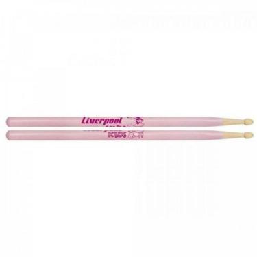 Imagem de Baqueta Para Bateria Classic Kids Rosa Liverpool - PAR / 2