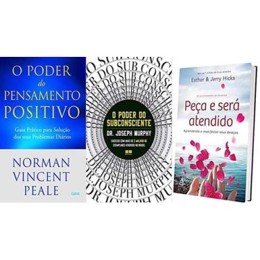 Imagem de KIT 3 LIVROS O PODER DO PENSAMENTO POSITIVO + Peça e será atendido + O