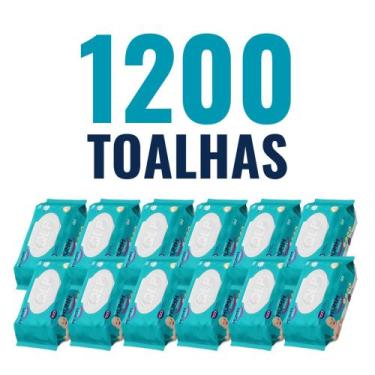 Imagem de 12 UN da Toalha Umedecida Mumm Baby 20x15cm com 100 unidades - QUALYBL