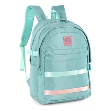 Imagem de MOCHILA ESCOLAR JUVENIL UP4YOU  MJ47915UP-VD Verde - Luxcel, M, Verde
