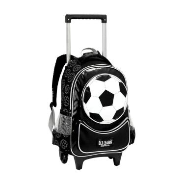 Imagem de Mochila Escolar 2Em1 Costas E Rodas Bola Futebol