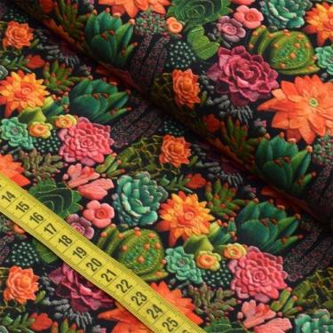 Imagem de Tecido Estampado Para Patchwork - Cactos 4 (0,50x1,50) - Fabricart