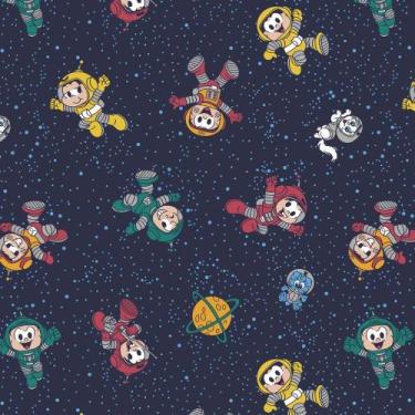 Imagem de Tecido Estampado para Patchwork - Turma da Mônica: Astronautas (0,50x1