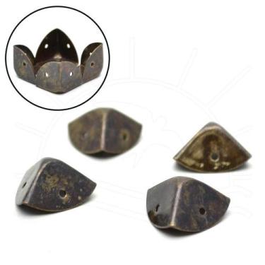 Imagem de Canto para Caixas Pequeno - 4 unid - Metalurgica Antunes, OURO VELHO