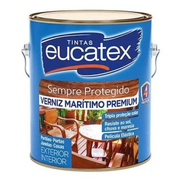 Imagem de Verniz Marítimo Premium Eucatex Brilhante Uso Geral Proteção Acabament