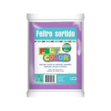 Imagem de Feltro Feltcolor Liso Lavanda - 70cm x 50cm - Ober