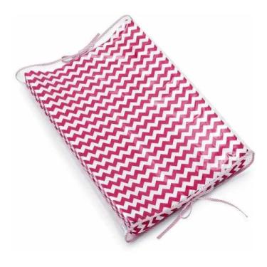 Imagem de Trocador Americano Para Bebê ZIG-ZAG-ROSA - CLICK TUDO