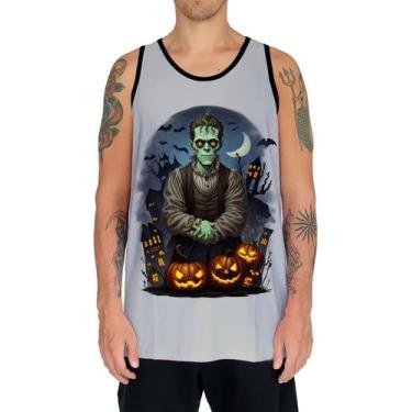 Imagem de Camiseta Regata Tshirt Halloween Frankenstein Zombi Susto 3 - Enjoy Sh