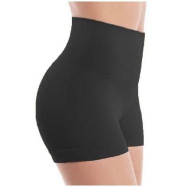 Imagem de Short Cintura Alta De Compressão Redutora - C&C, M, Preto
