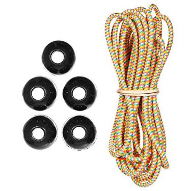 Imagem de West Coast Bolinha Paracord Bungee Kits – 3 m – Corda de choque – Extremidades de plástico – Uso interno e externo (bolo de aniversário)