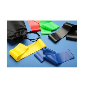 Imagem de Kit 5 Mini Bands Elástico para Exercício, Academia e Treino em Casa - Bandas de Resistência para Pernas, Glúteos e Fortalecimento Muscular - Pilates, Yoga, Crossfit, Reabilitação e Fisioterapia
