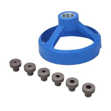 Imagem de Ｂｅｓｇａ Mandril localizador de perfuração, gabarito de broca autocentrante 5/6/7/8/9/10mm, ferramenta de perfuração para furos retos, guia de broca, Azul