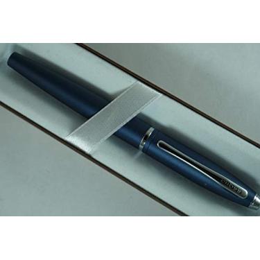 Imagem de Cross Azul acetinado com Cross caneta esferográfica Calaise Selectip exclusiva de banda média.