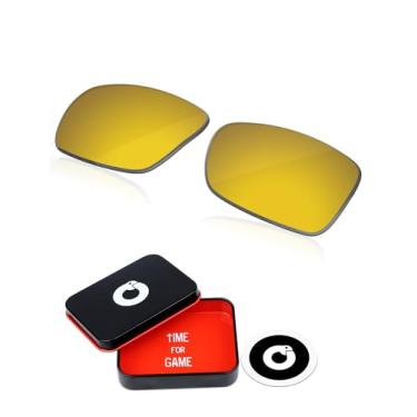 Imagem de OWORK Lentes de reposição de policarbonato de 1,8 mm para óculos de sol Oakley Gascan OO9014 60 mm - Ouro puro