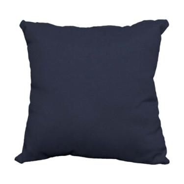 Imagem de Capa Almofada 40x40 Marinho AcquaBlock Impermeável Com Zíper Premium Comfort Área Externa Liso