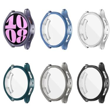 Imagem de [Pacote com 6] Protetor de tela para YUVIKE Watch compatível com Samsung Galaxy Watch6 de 40 mm, capa protetora de TPU macio, antiarranhões para relógio inteligente Galaxy6 de 40 mm (SM-R930)