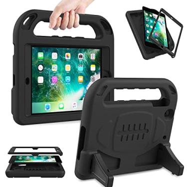 Imagem de AVAWO Capa infantil para iPad Mini - protetor de tela integrado, leve, suporte à prova de choque, capa infantil para iPad Mini 1ª, 2ª e 3ª geração - preta