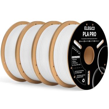 Imagem de Filamento para impressora 3D ELEGOO PLA PRO 1,75 mm branco 4 kg
